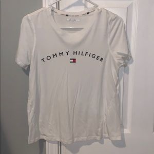 white tommy hilfiger sport top